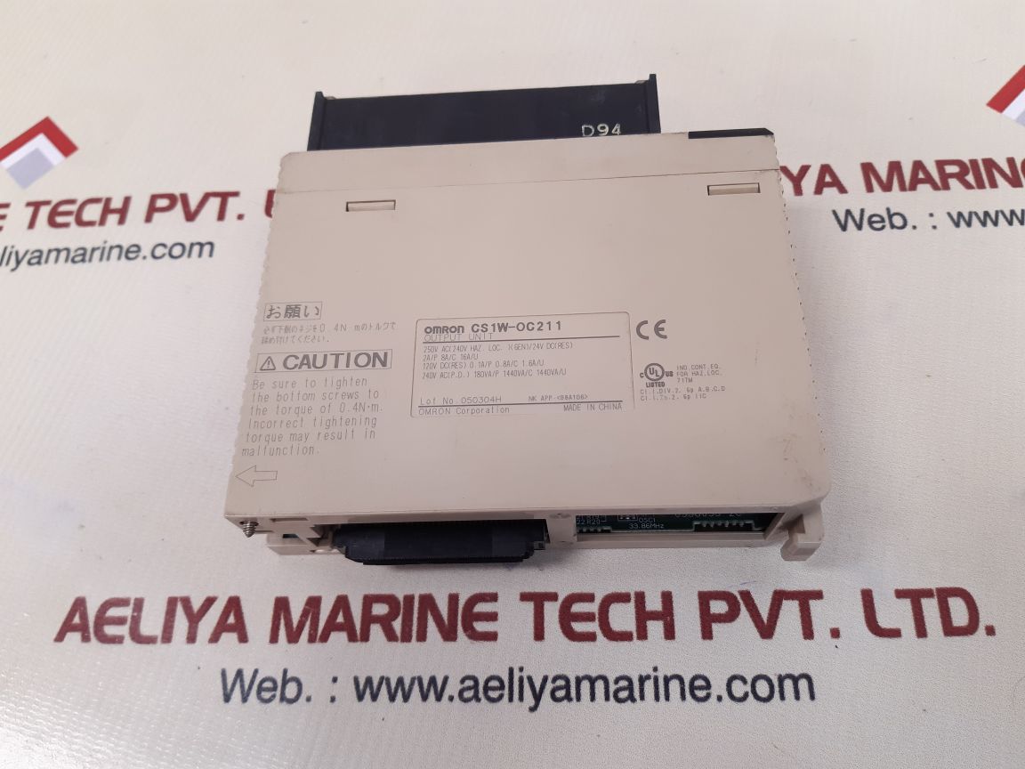 Omron cs1w-oc211 output unit USed