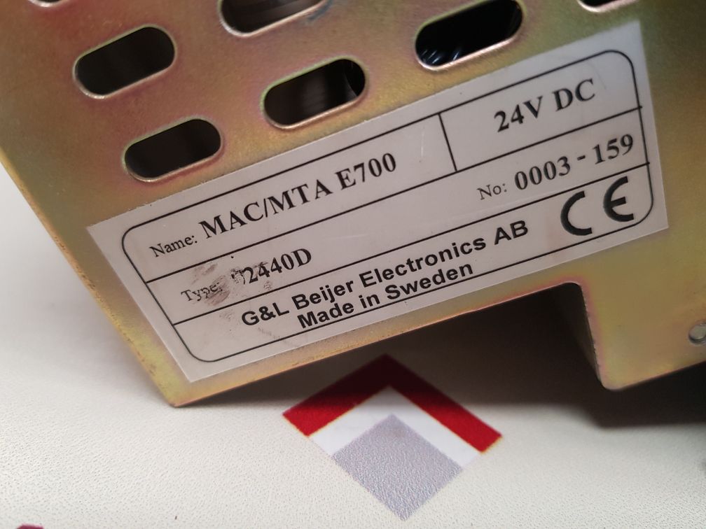 G&l beijer mac/mta e700 operator interface panel