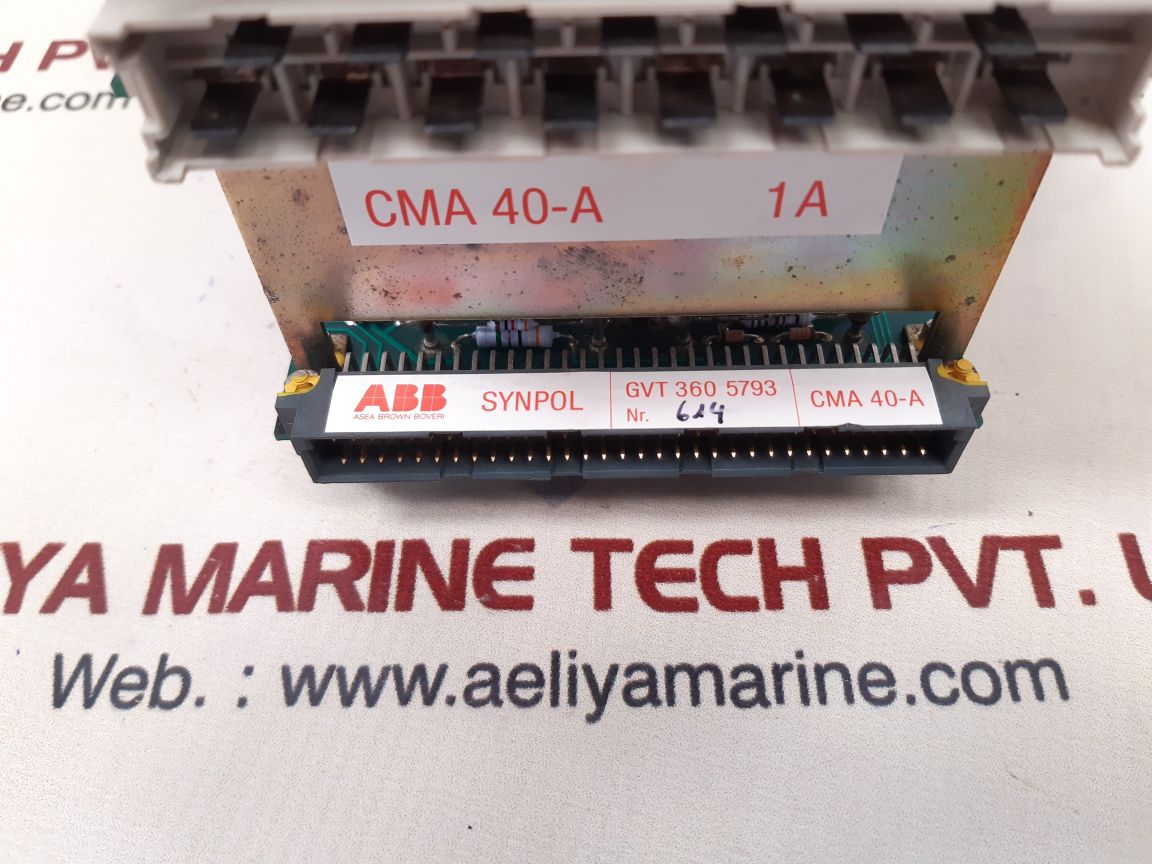 Abb cma 40-a power insert card gvt 360 5793 New