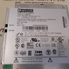 Phoenix contact quint-ps/1ac/24dc/10 power supply 100-240v~/ 50-60hz/ 4.0-1.7a