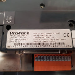 Pro-face 2880045-01 operator interface touch panel gp2500-tc41-24v Used