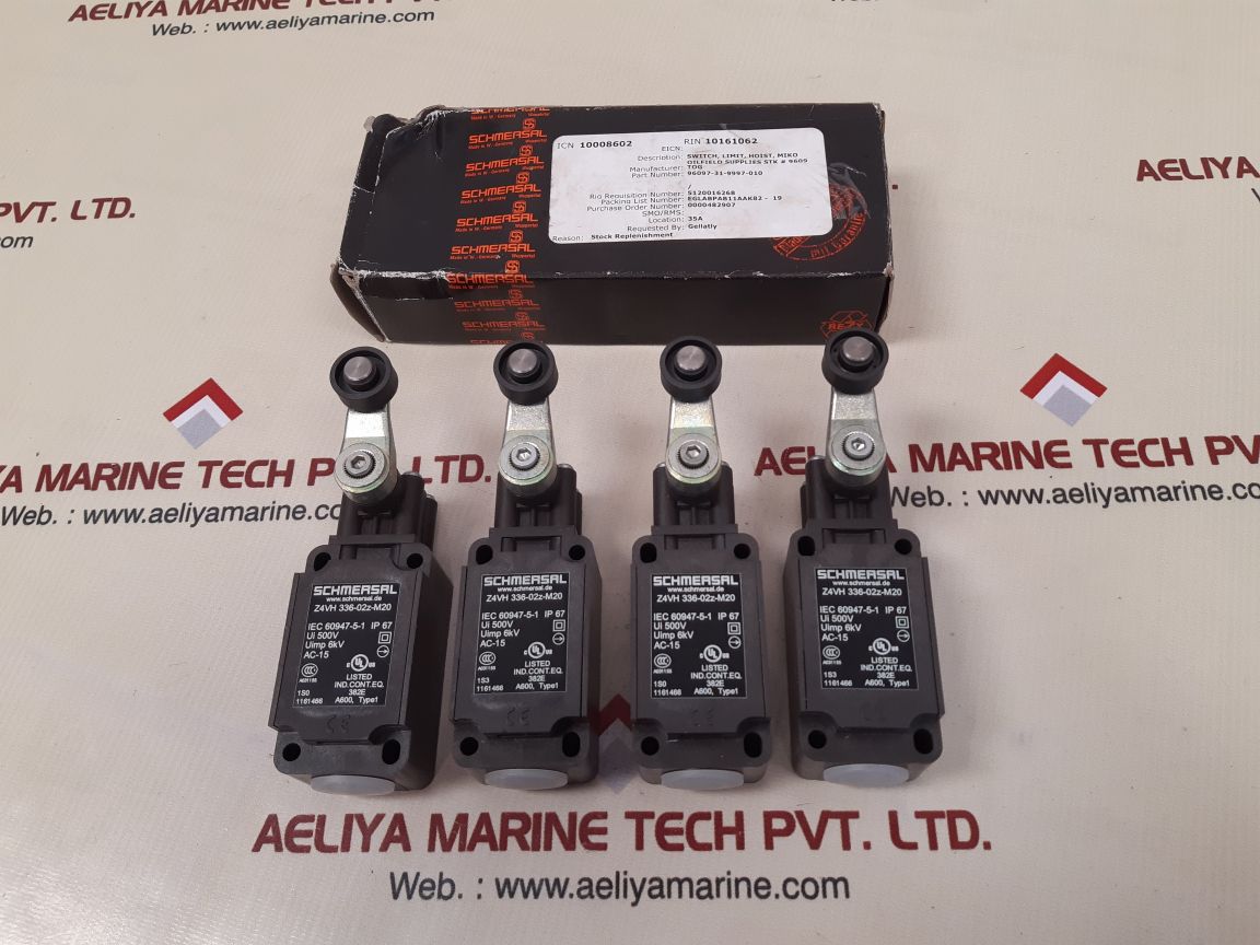 Schmersal z4vh 336-02z-m20 hoist limit switch