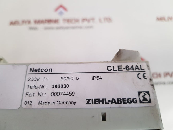 Ziehl-abegg/netcon cle-64al