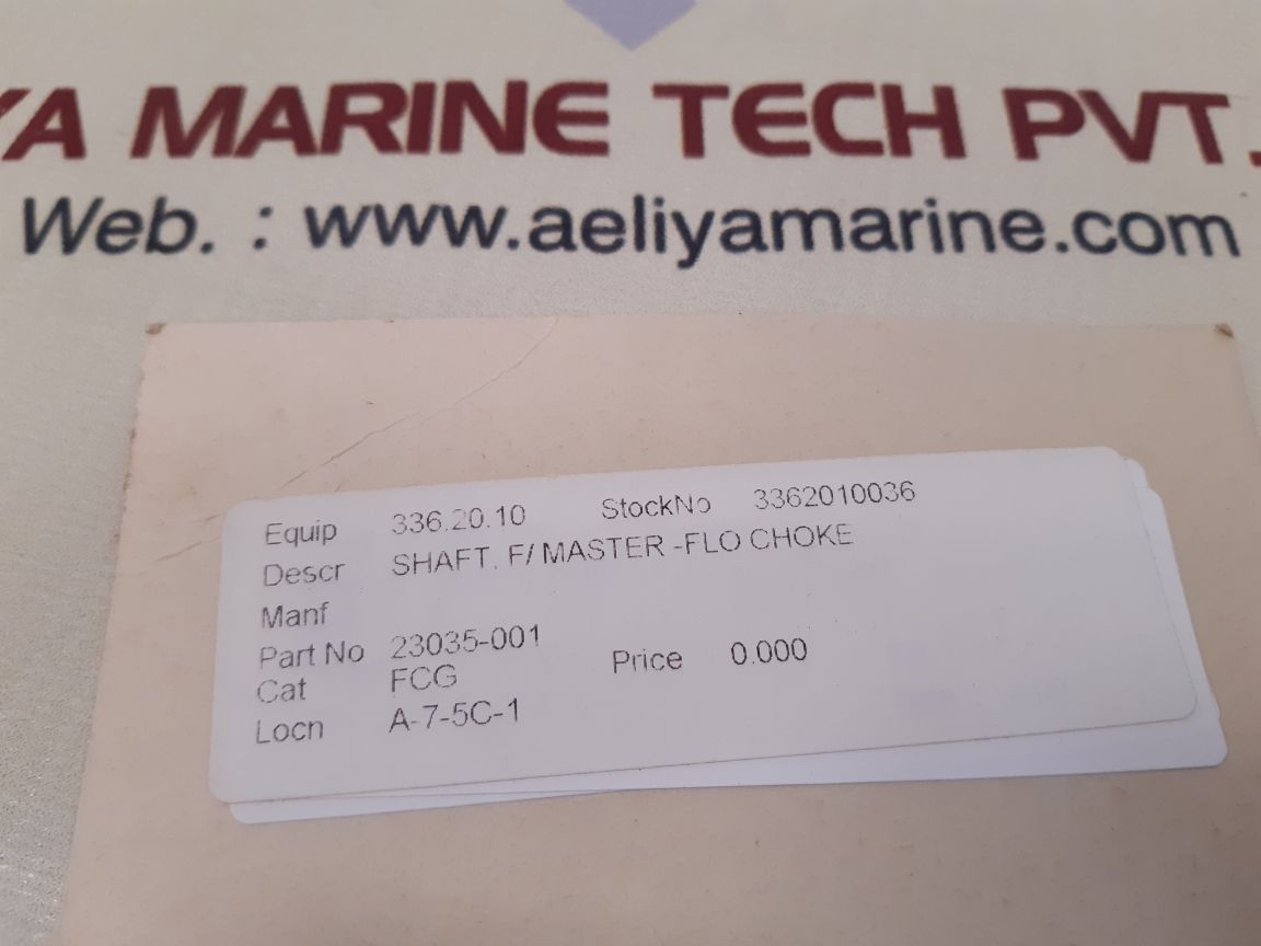 23035-001-b shaft f/master-flo choke ht.73806