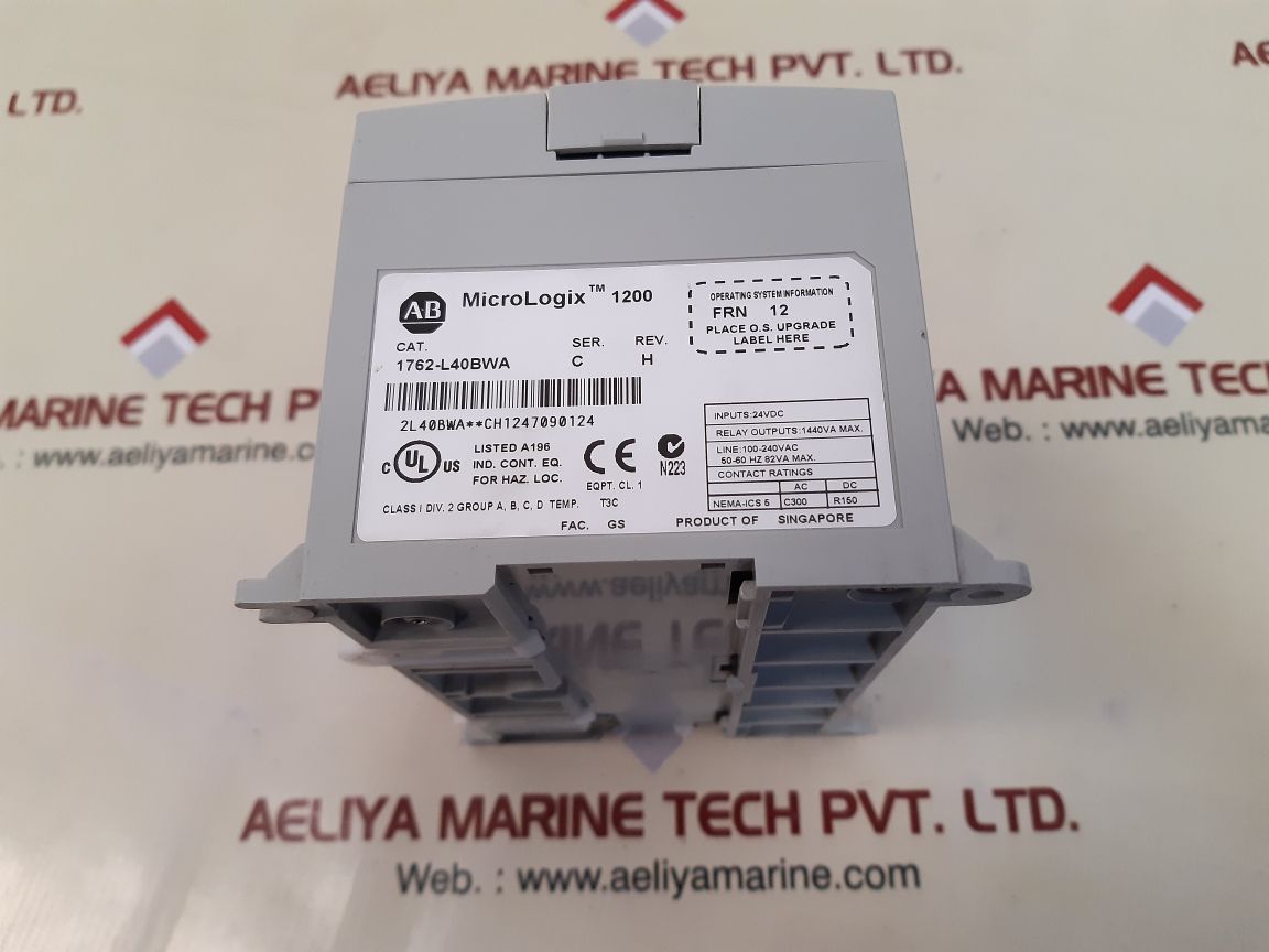 Allen-bradley 1762-l40bwa ser.c micrologix 1200 controller