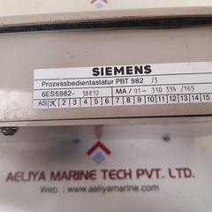 Siemens 6es5982-3bb12 process operator keyboard pbt 982/3