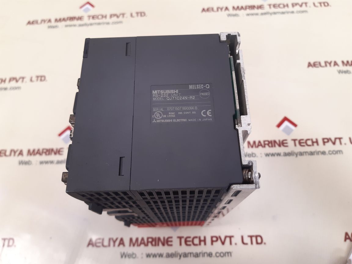 Mitsubishi melsec q61p-a2,q00cpu,qx42,qy10,qd75p4,qj71c24n-r2 module rack
