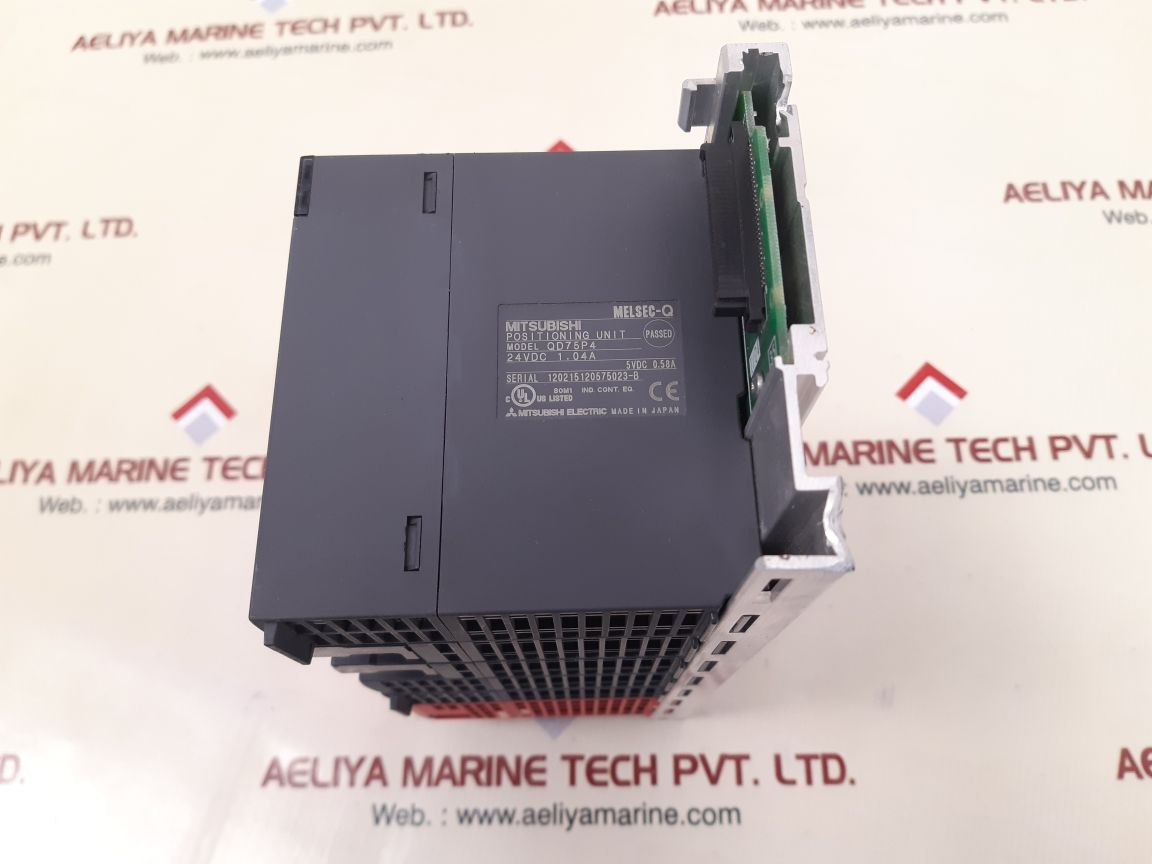 Mitsubishi melsec q61p,q00cpu,qx42,qy10,qd75p4 rack with q35b base unit
