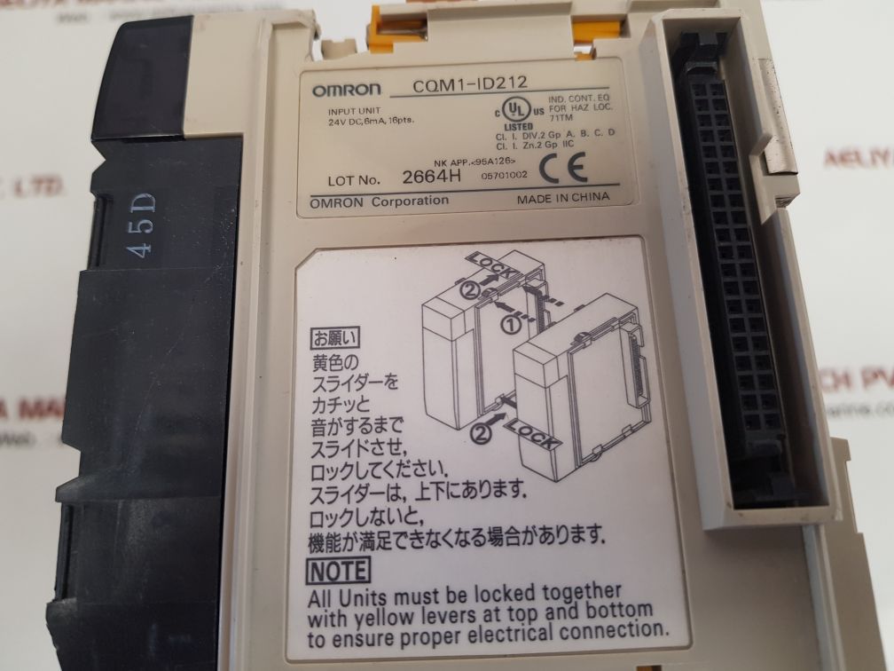 Omron pd026,cqm1h-cpu11,od212,id212 programmable controller