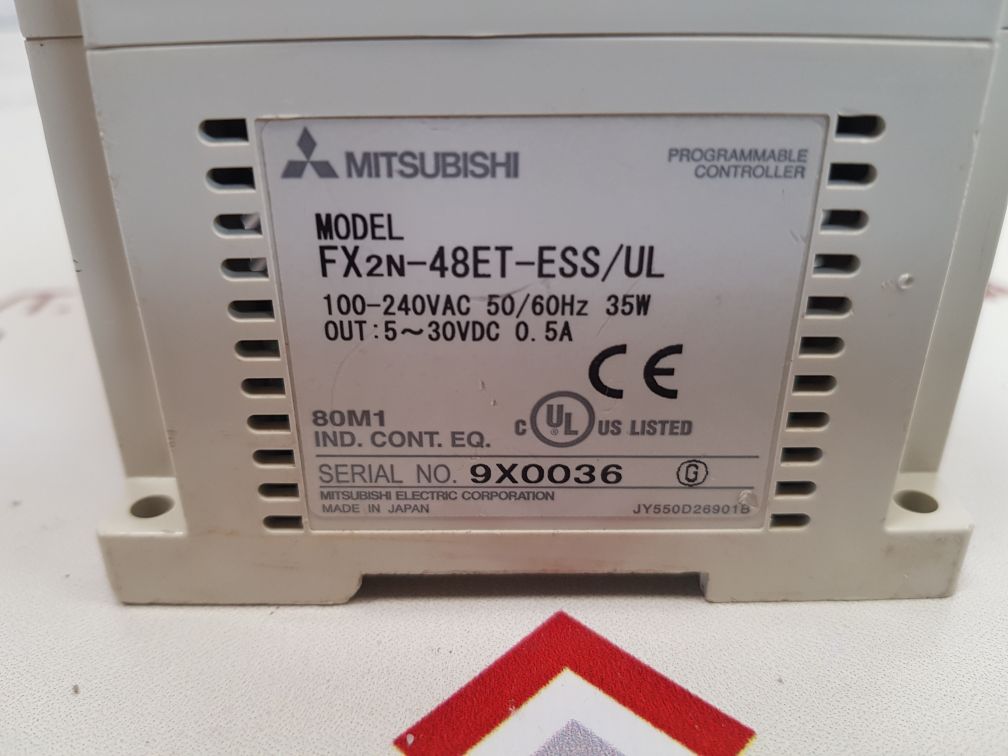 Mitsubishi fx2n-48et-ess/ul expansion module 100-240vac 50/60hz 35w