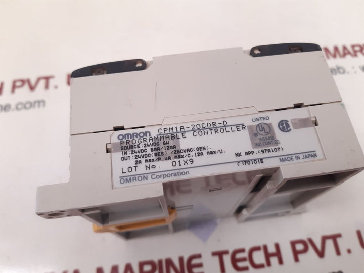Omron sysmac cpm1a-20cdr-d programmable controller