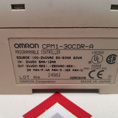 Omron cpm1-30cdr-a programmable controller