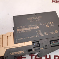 Siemens 6es7 138-4ca00-0aa0 power module with 6es7 193-4ce10-0aa0 base