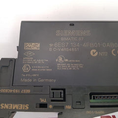 Siemens 6es7 134-4fb01-0ab0 input module with 6es7 193-4cb30-0aa0 base