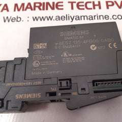 Siemens 6es7 135-4fb00-0ab0 analog ouput module with 6es7 193-4cb30-0aa0