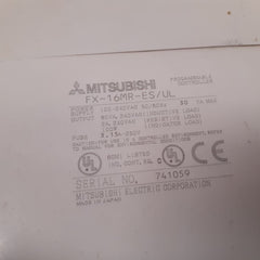 Mitsubishi fx-16mr-es/ul power supply 100-240vac 50/60hz