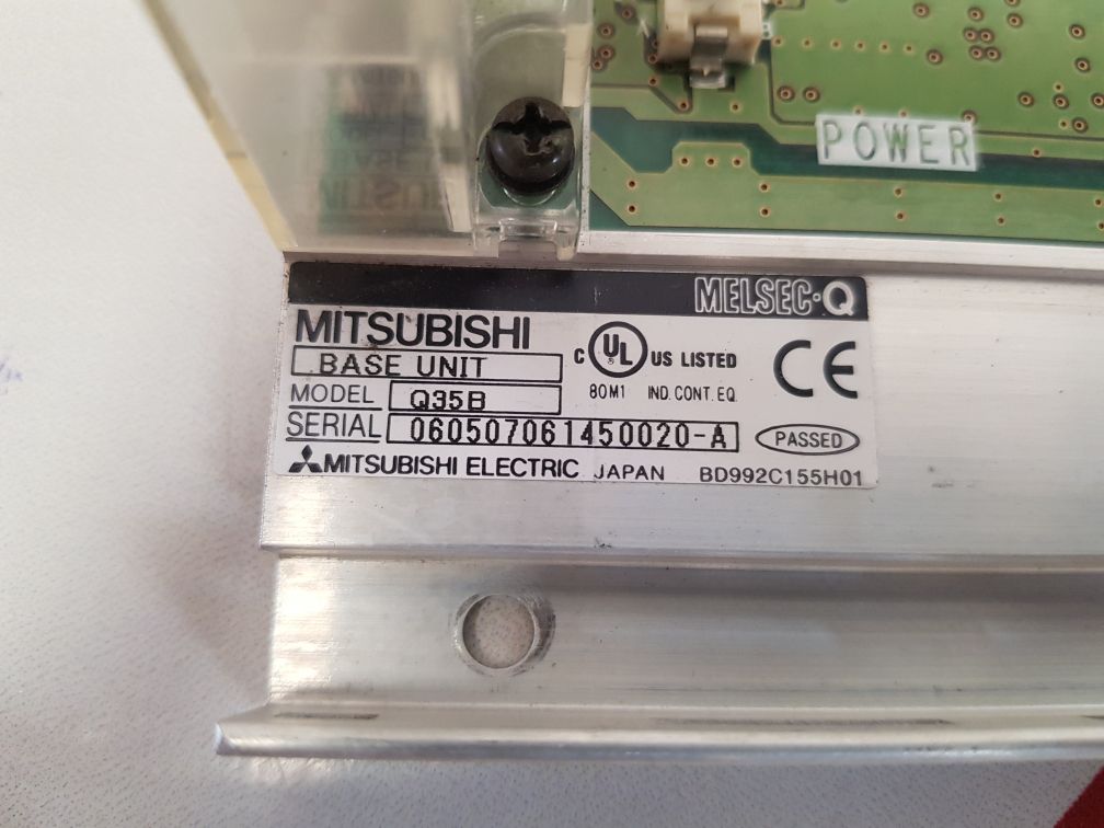 Mitsubishi electric melsec-q q35b base unit 645g51a e e
