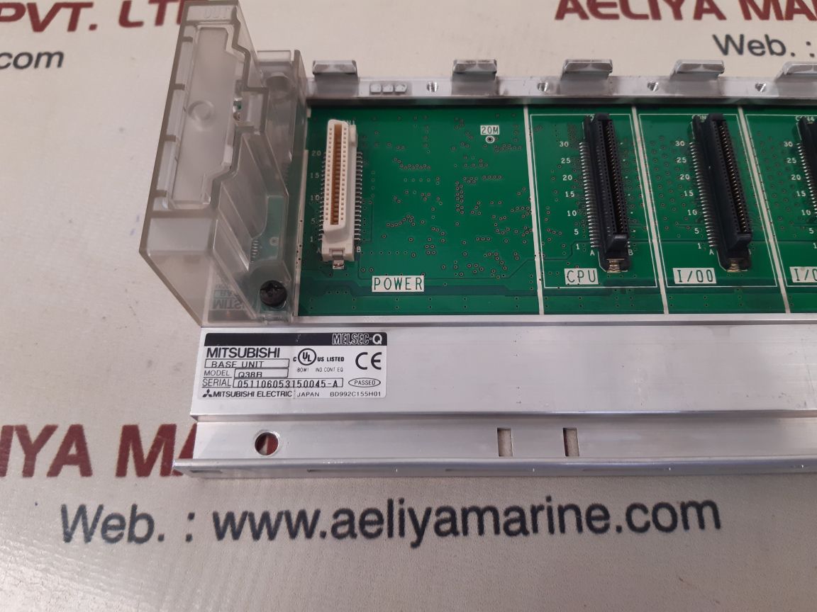 Mitsubishi melsec-q q38b base unit 646g51a d d