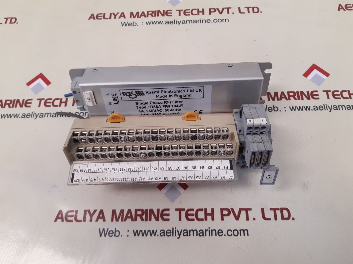 Rasmi electronics r88a fiw 104-e single phase rfi filter