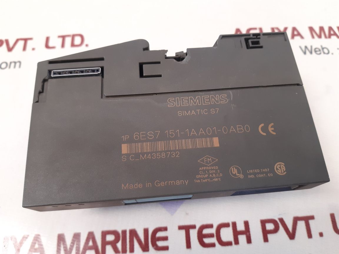 Siemens simatic s7 6es7 151-1aa01-0ab0 interface module