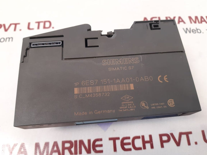 Siemens simatic s7 6es7 151-1aa01-0ab0 interface module