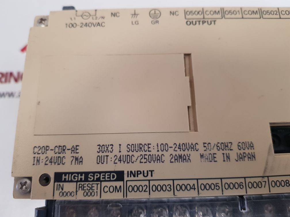 Omron c20p-cdr-ae programmable controller