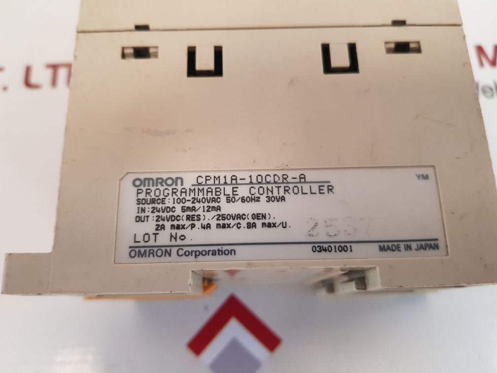 Omron cpm1a-10cdr-a sysmac cpm1a programmable controller