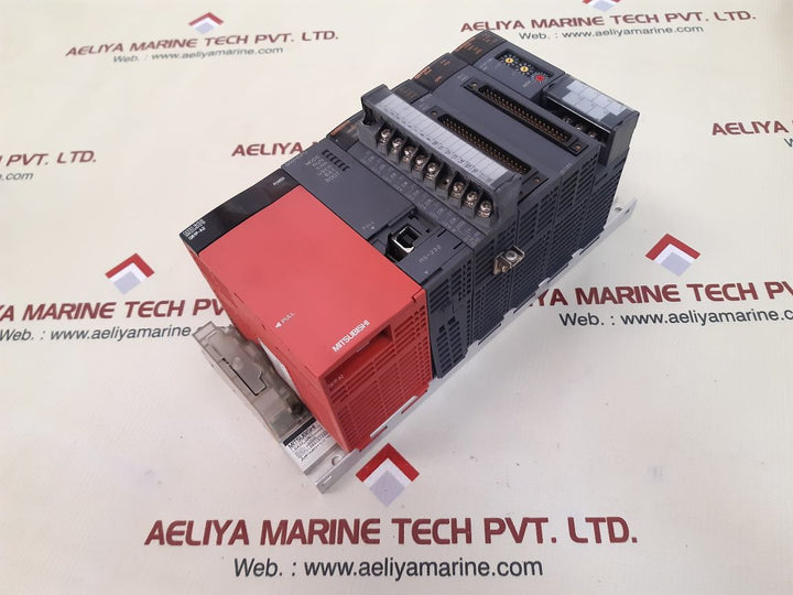 Mitsubishi melsec q61p-a2,q02hcpu,q68davn,qd75p4,qd75p2,qj61bt11n module rack
