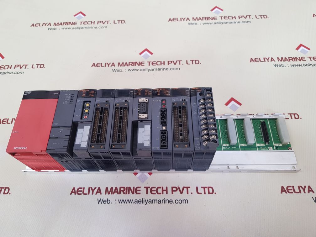 Mitsubishi q61p-a2,q06hcpu,qj61bt11n,qj71c24,qj71lp21-25,qy42p,q62dan rack