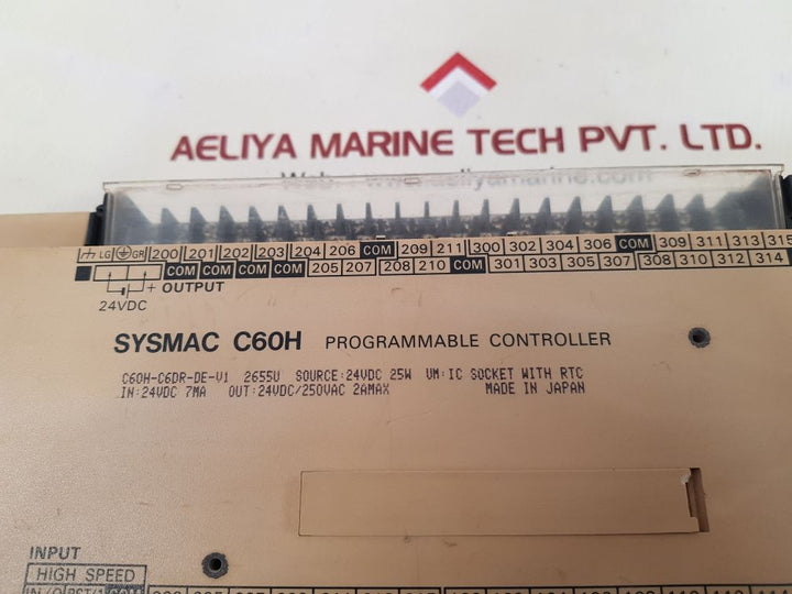 Omron sysmac c60h programmable controller c60h-c6dr-de-v1
