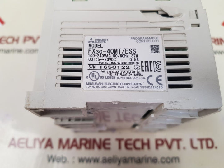 Mitsubishi melsec fx3g-40mt/ess programmable controller