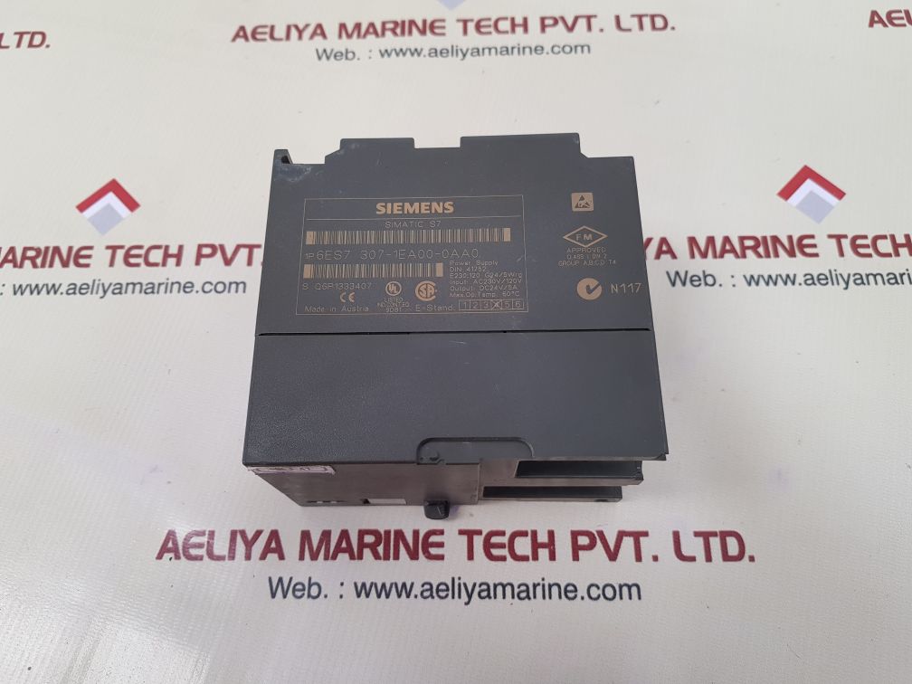 Siemens simatic s7 6es7 307-1ea00-0aa0 power supply c230v/120v
