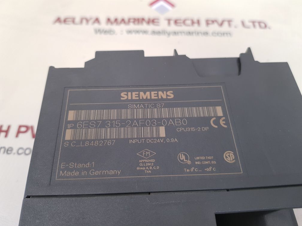 siemens 6es7 315-2af03-0ab0 simatic s7-300 power supply