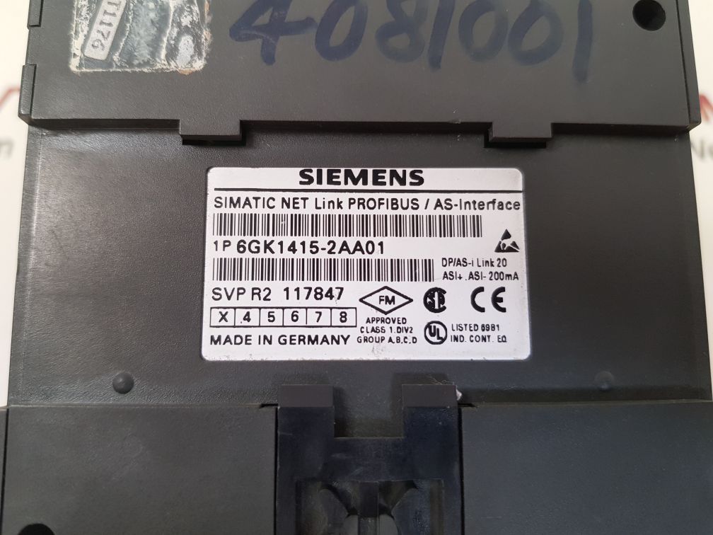 Siemens 6gk1 415-2aa00 dp/as-interface link 20 6gk1415-2aa01