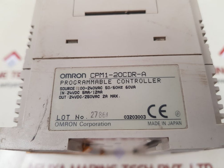 Omron cpm1-20cdr-a programmable controller