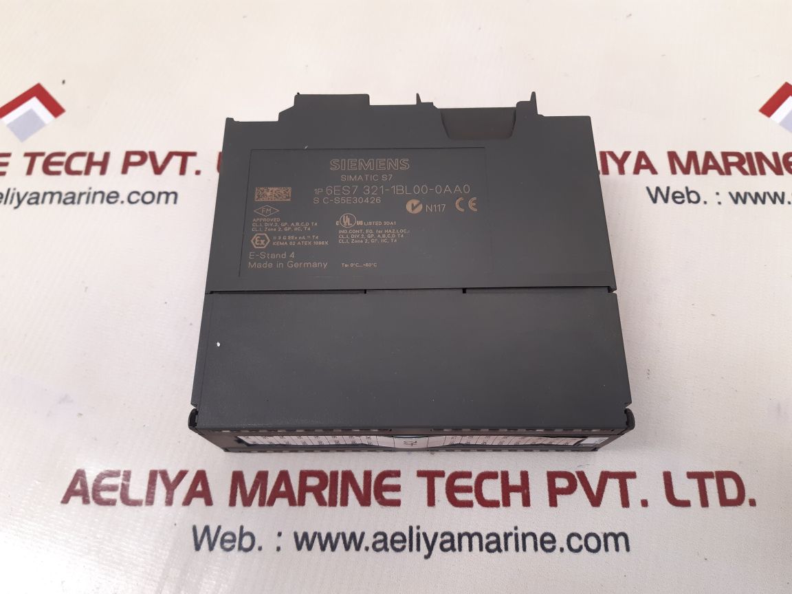 Siemens 6es7 321-1bl00-0aa0 simatic s7 digital input module 24v