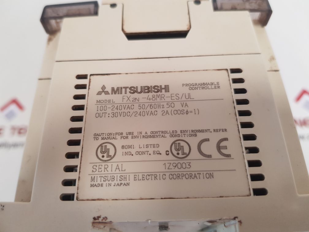 Mitsubishi electric fx2n-48mr-es/ul programmable controller 50 va