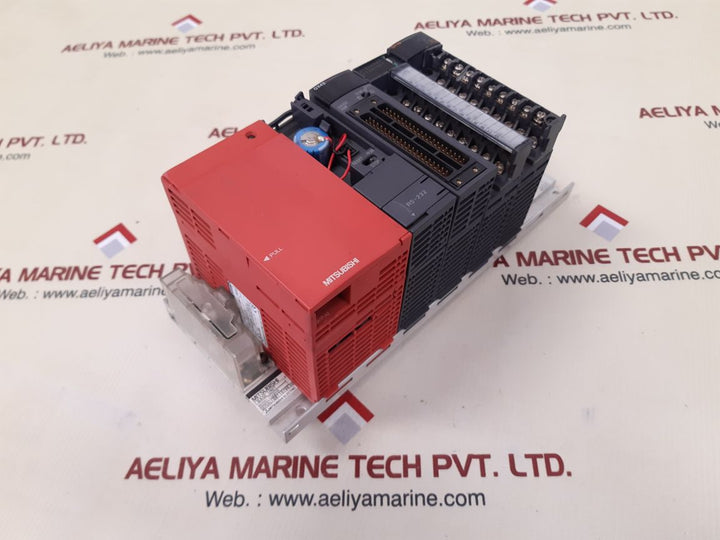 Mitsubishi melsec-q q61p-a2,qx42,qy10 module rack with q35b base unit