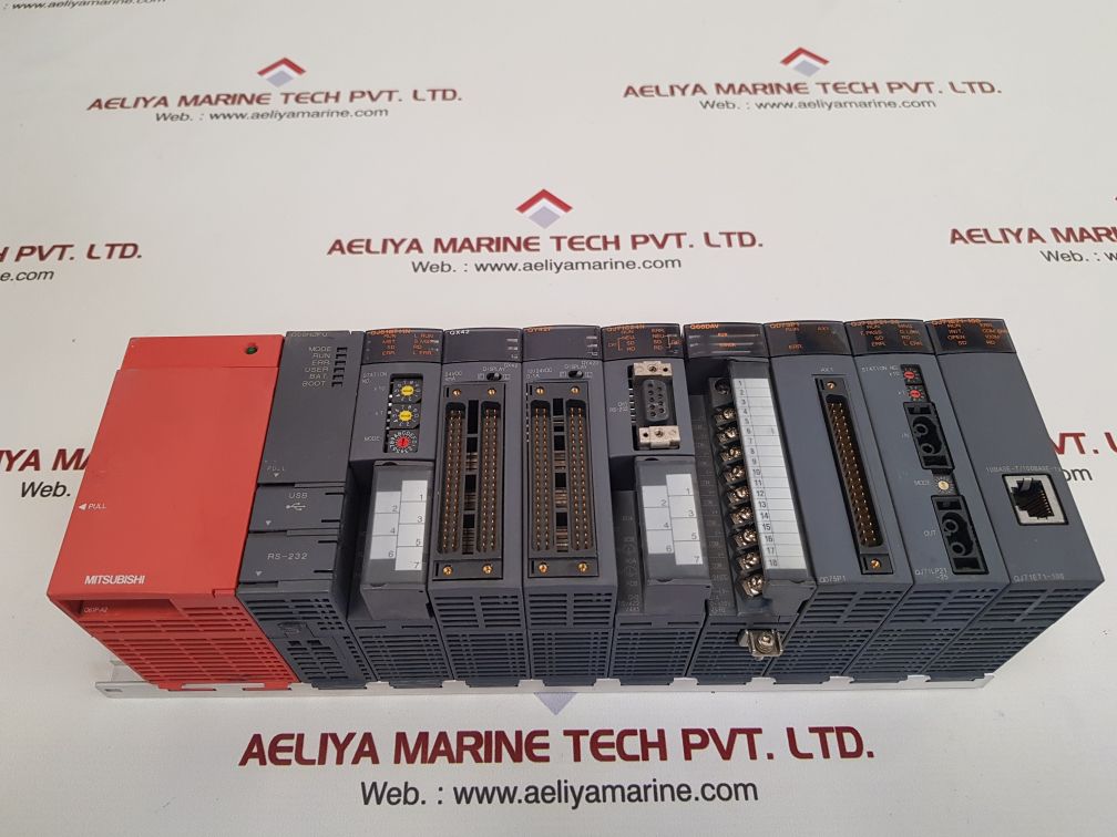Mitsubishi q61p-a2,q06hcpu,qj61bt11n,qx42,qy42p,qj71c24n,q68dav,qd75p1 module