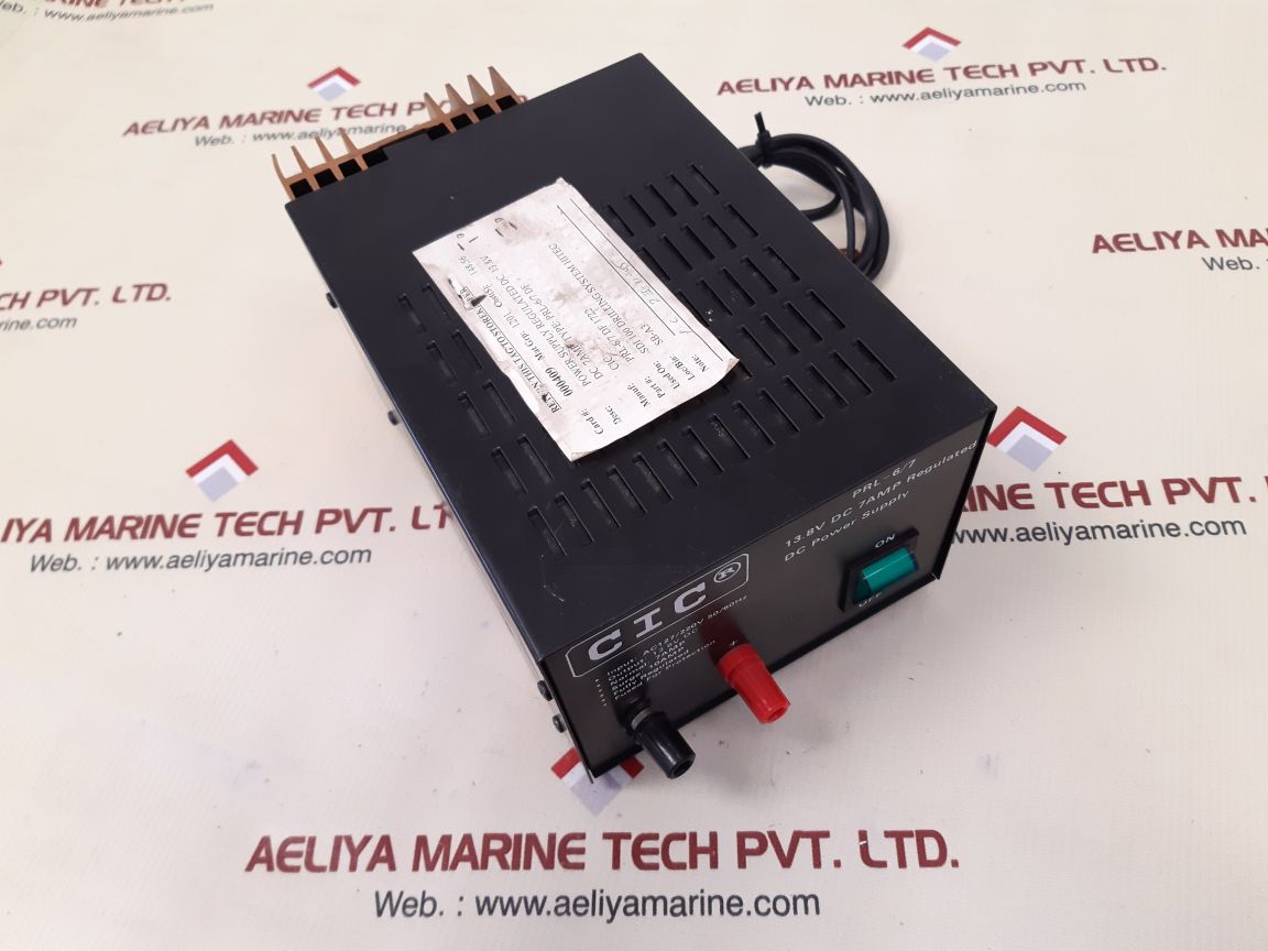 Cic prl-6/7 13.8v dc 7amp regulated dc power supply