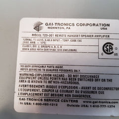 Gai-tronics 723-001 remote handset/speaker amplifier