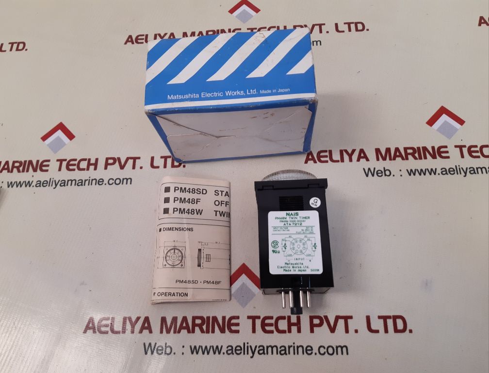 Matsushita pm48w-100h-dc24v twin timer ata 7212