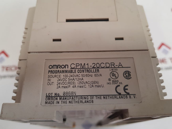 Omron cpm1-20cdr-a sysmac cpm1 programmable controller 60va