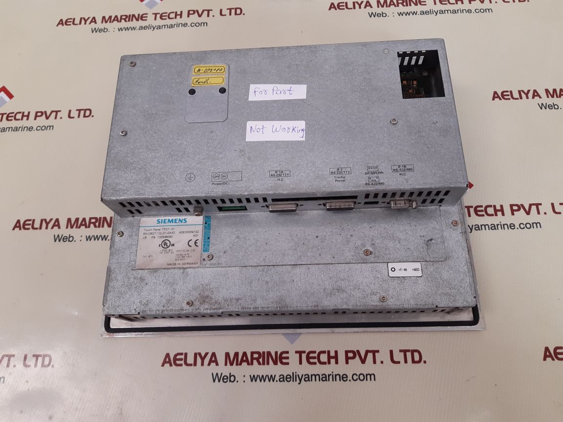 Siemens 6av3627-1ql01-0ax0 simatic tp27 touch panel