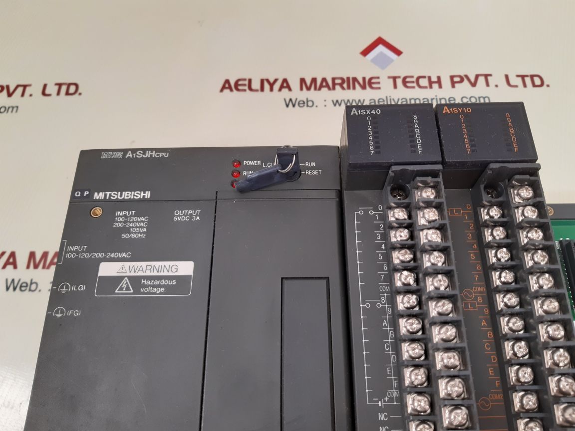 Mitsubishi melsec a1sjhcpu,a1sx40,a1sy10 cpu module with rack