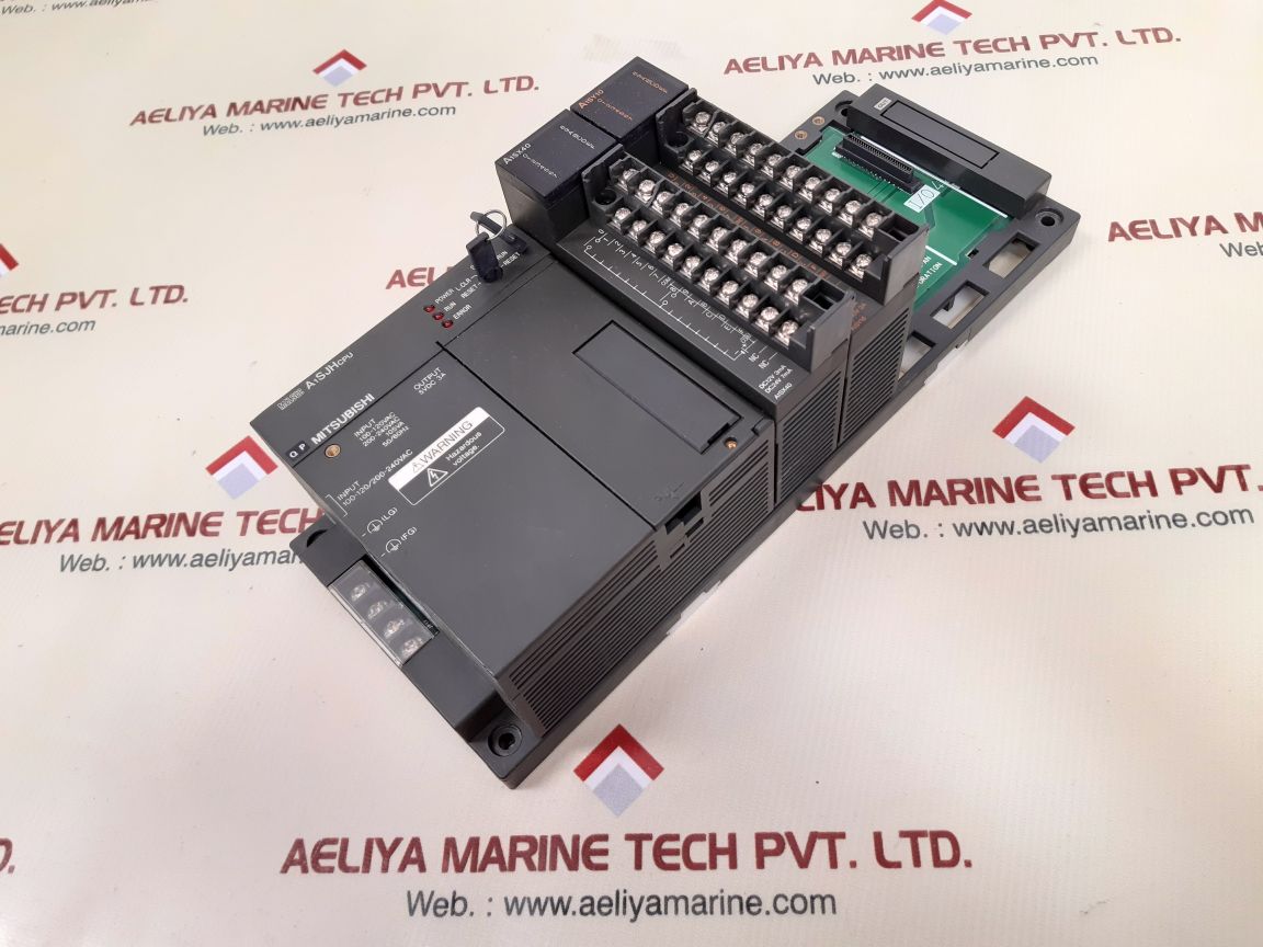 Mitsubishi melsec a1sjhcpu,a1sx40,a1sy10 cpu module with rack