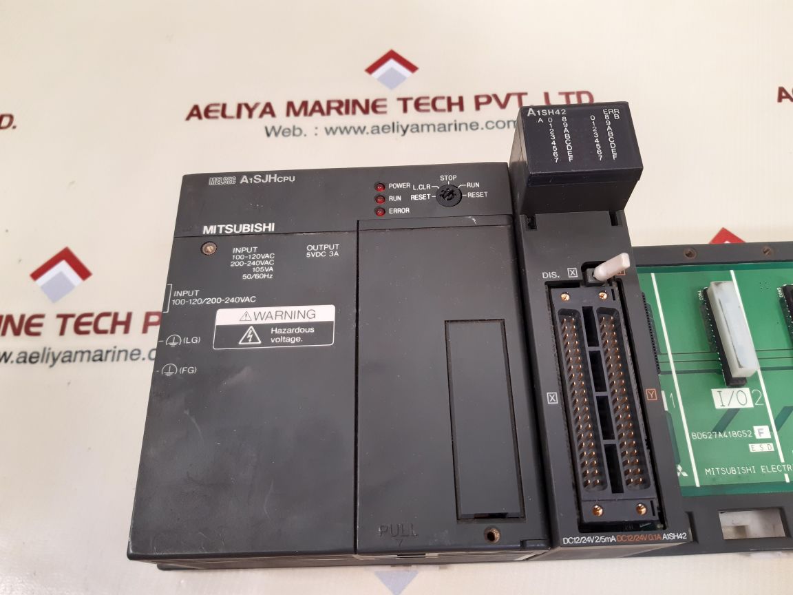 Mitsubishi melsec a1sjhcpu,a1sh42 module with rack