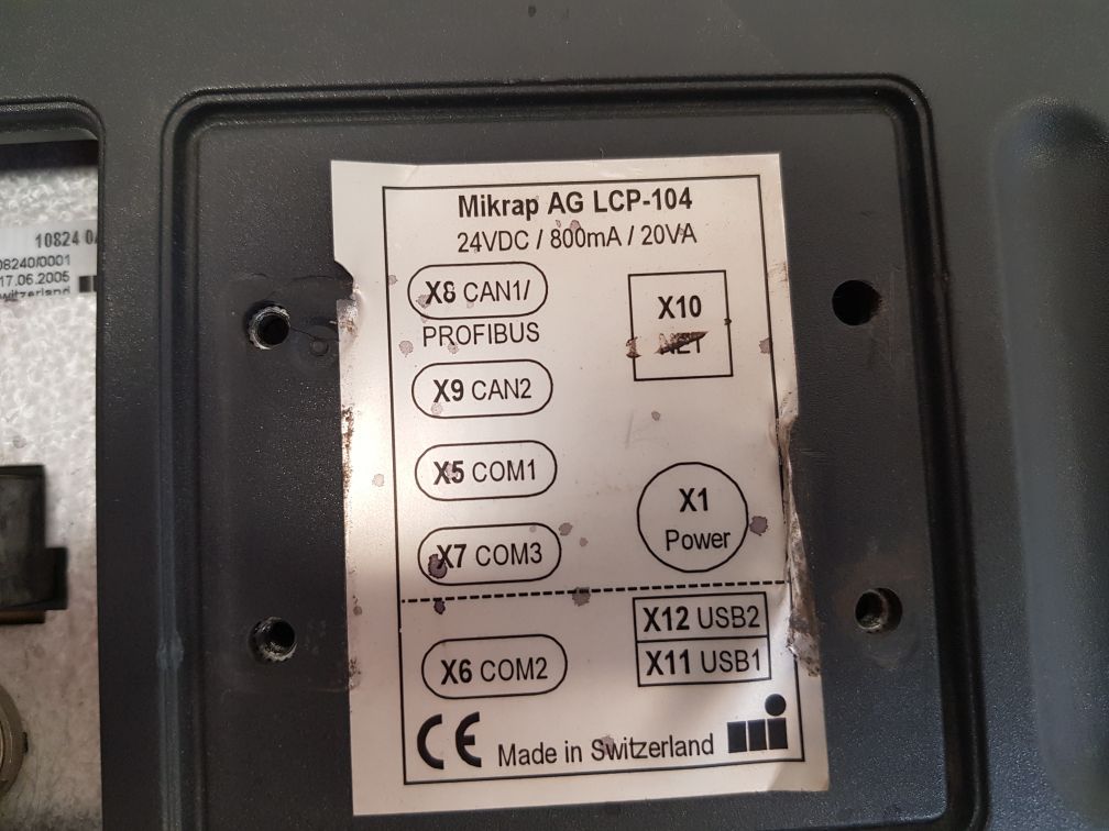 Mikrap lcp-104 pc control touch screen panel