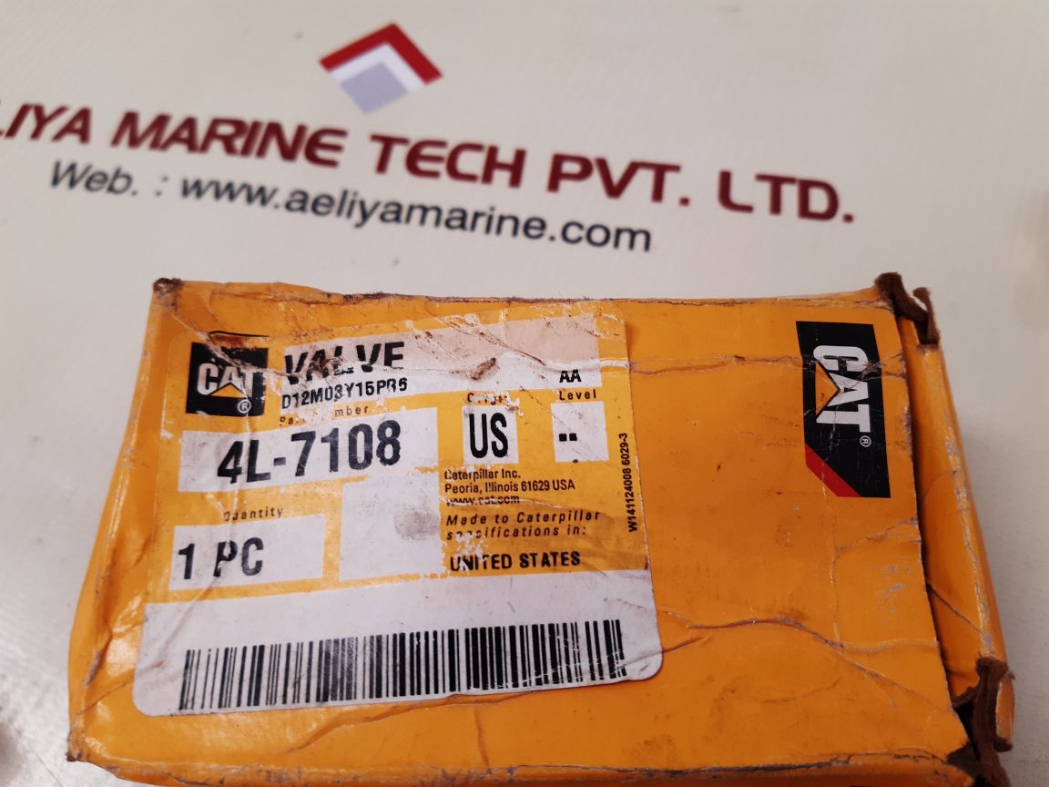 Caterpillar 4l-7108 thermostatic pilot valve
