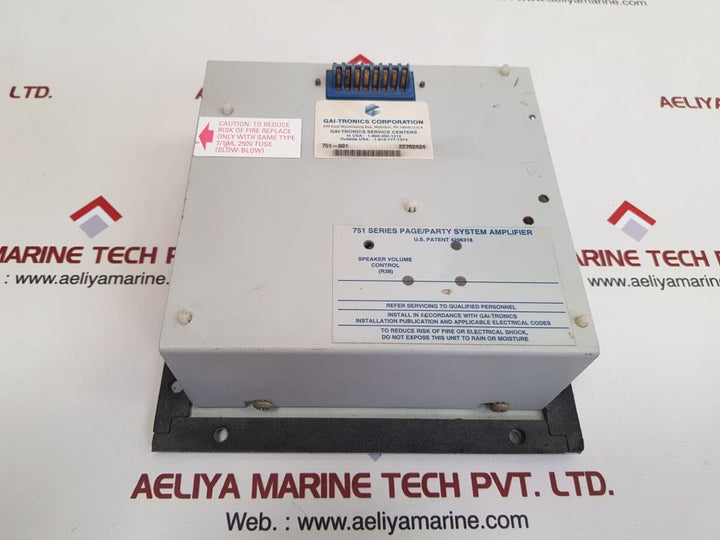 Gai-tronics 751-001 page/party system speaker amplifier